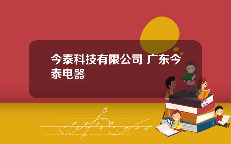 今泰科技有限公司 广东今泰电器